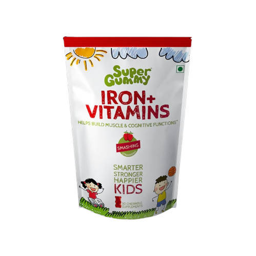Super Gummy Iron + Vitamins Gummies for Kids (Strawberry Flavor) | Grocsy