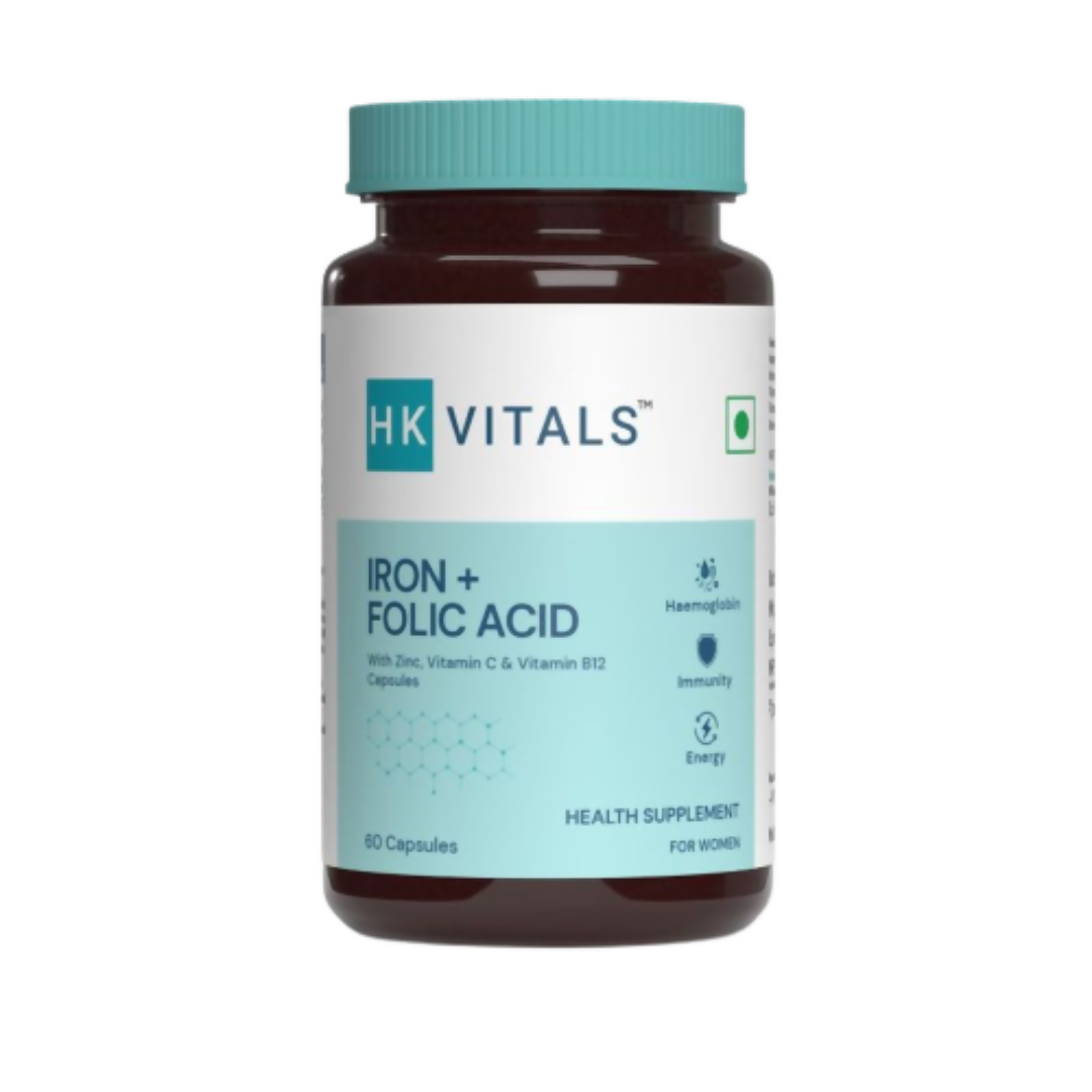 HK Vitals Iron and Folic Acid Capsules | Grocsy