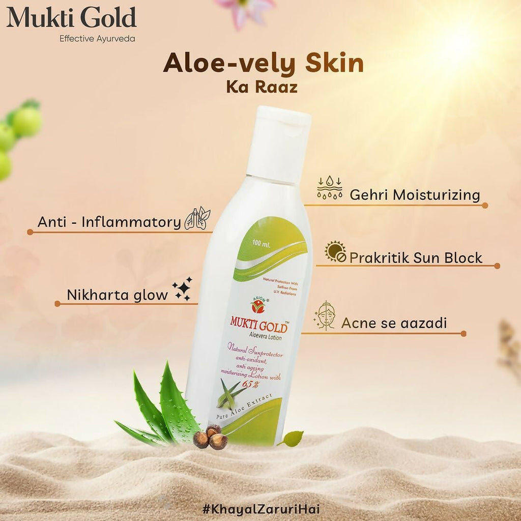 Axiom Mukti Gold Aloevera Lotion | Grocsy
