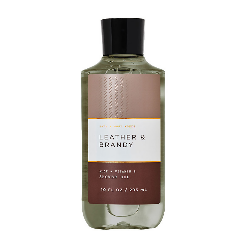 Bath & Body Works Leather & Brandy Shower Gel | Grocsy