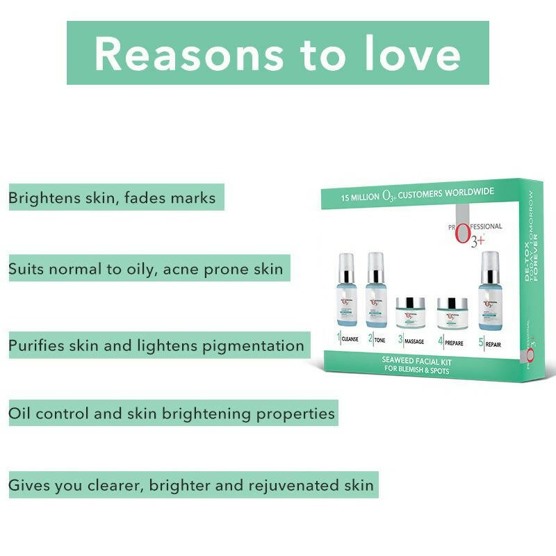 Professional O3+ Seaweed Facial Kit | Grocsy