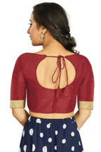 Aastha Fashion Women's Maroon Art Silk Designer Traditional Readymade Blouse | Grocsy