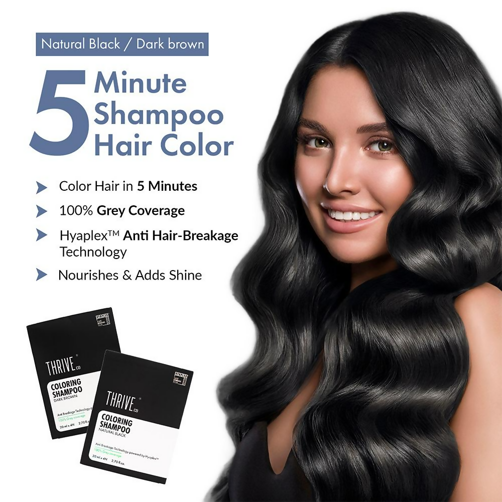 ThriveCo Coloring Shampoo - Natural Black | Grocsy