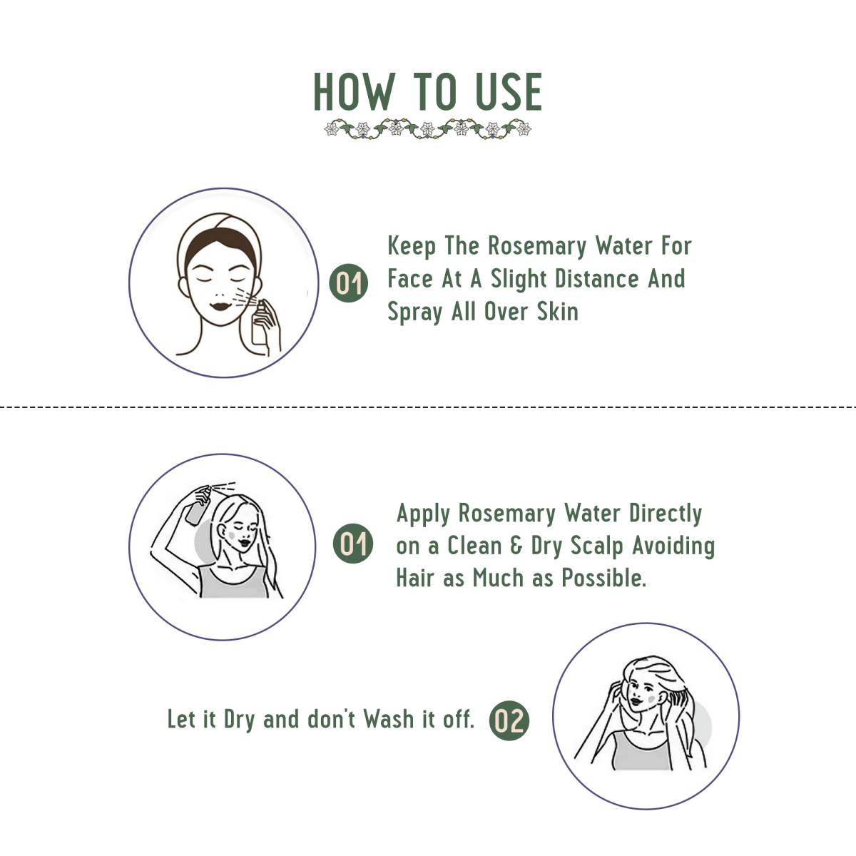 Avimee Herbal Rosemary Hair Care Routine Combo: Rosemary Water Spray & Rosemary Hair Oil | Grocsy