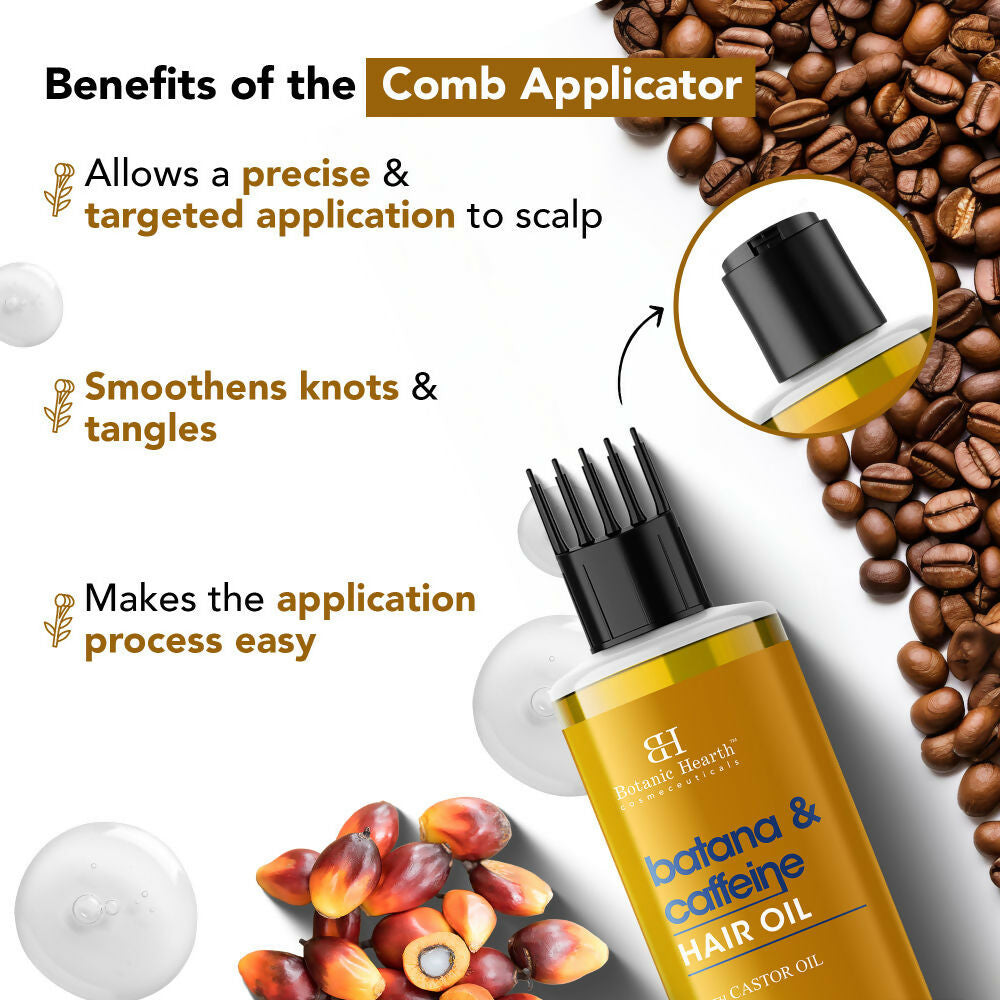 Botanic Hearth Batana & Caffeine Hair Oil | Grocsy