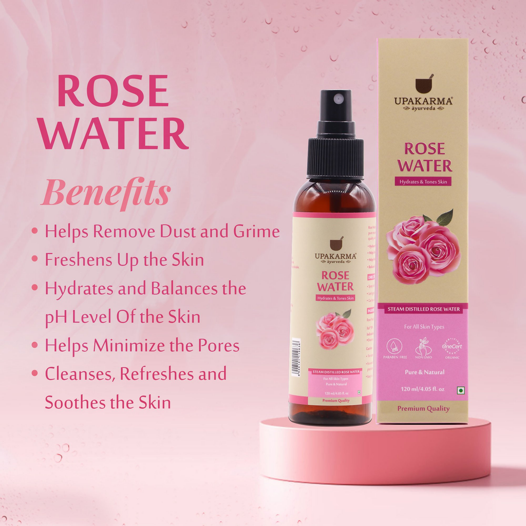 Upakarma Ayurveda Premium Pure And Natural Rose Water | Grocsy