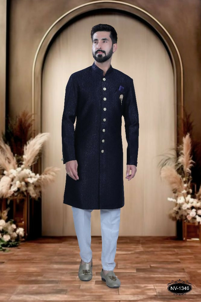 Joban Fashion Men's Blue TR Kurta with Pyjama | Grocsy