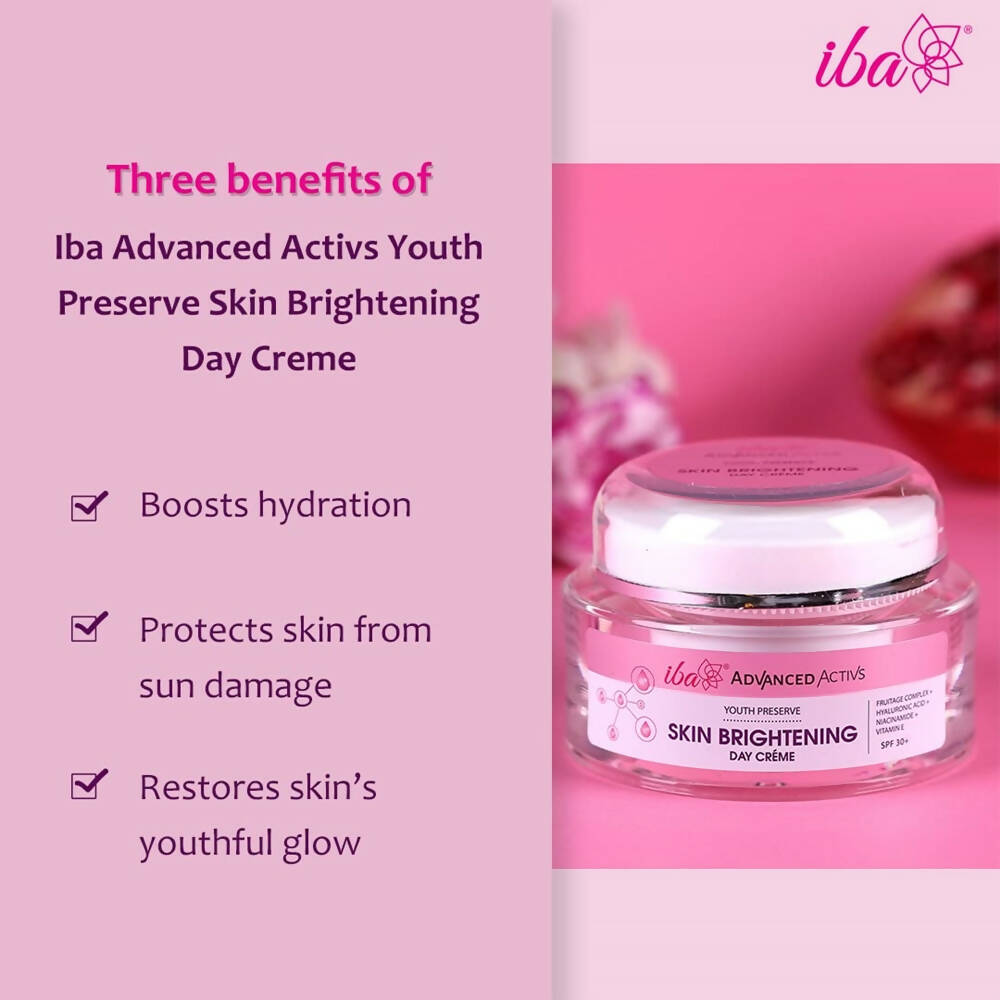 Iba Advanced Activs Youth Preserve Skin Brightening Day Crème SPF 30+ | Grocsy