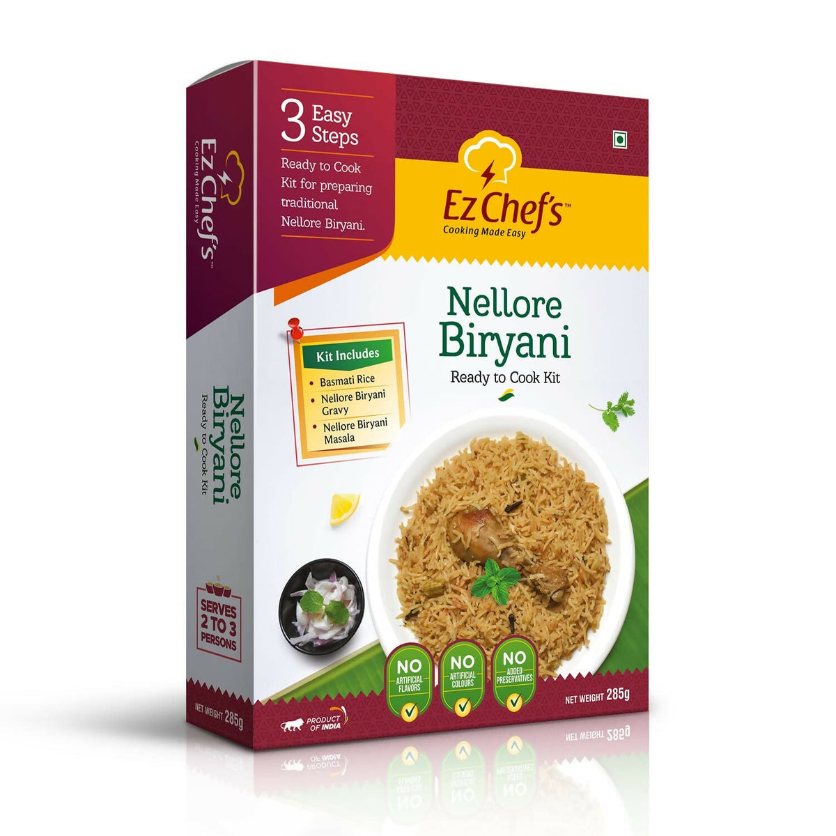 Ez Chef's Nellore Biryani Kit (Andhra Biryani) - Andhra's Famous Biryani | Grocsy