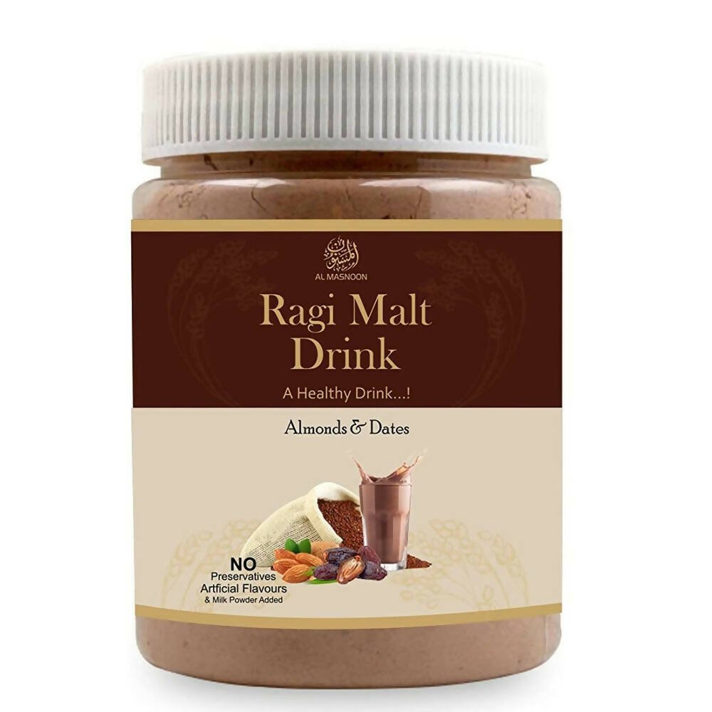 Al Masnoon Ragi Malt Drink With Almonds & Dates | Grocsy