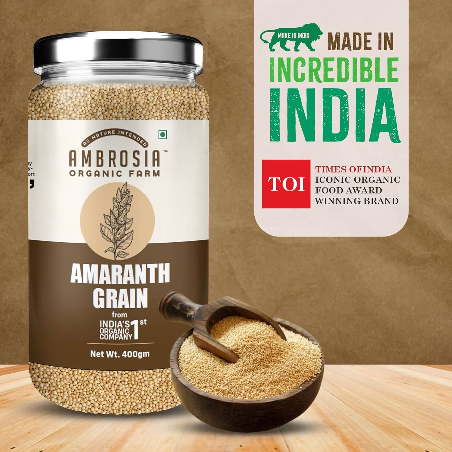 Ambrosia Organic Farm Amaranth Grains | Grocsy