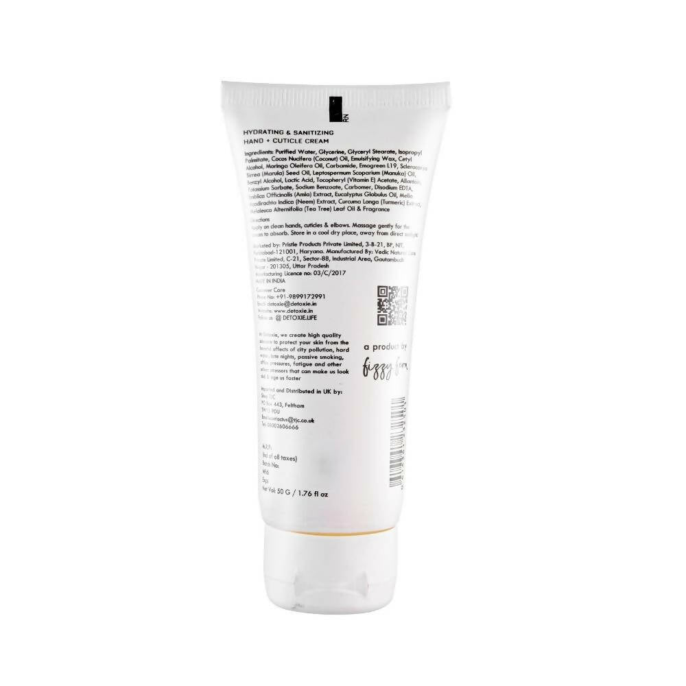 Detoxie Hydrating & Sanitizing Hand & Cuticle Cream | Grocsy