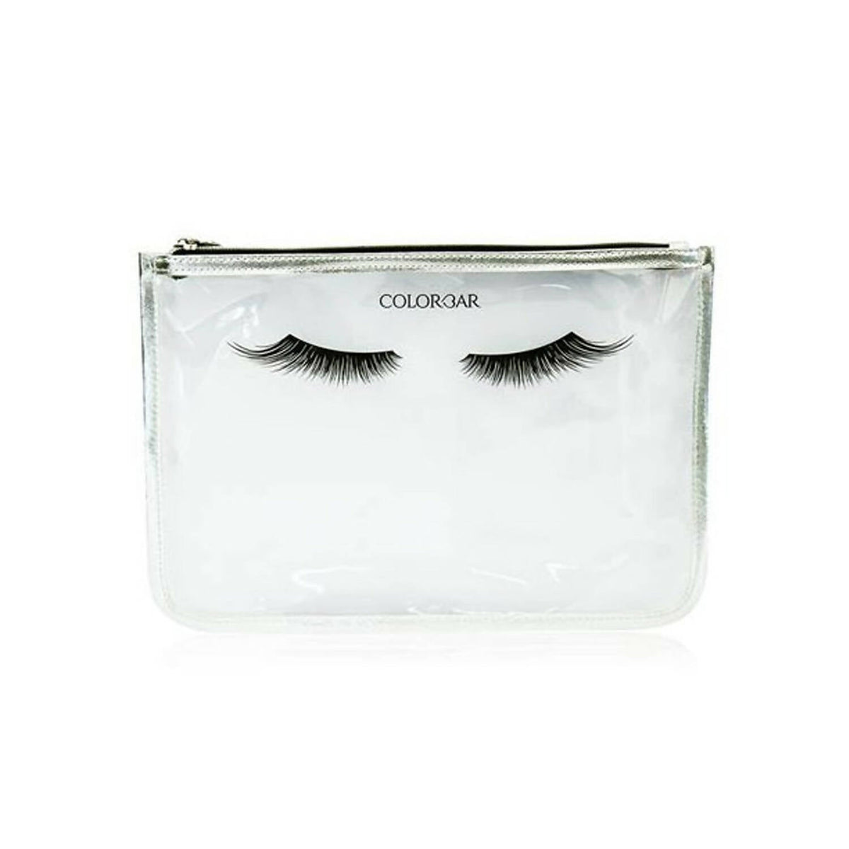 Colorbar Pouch Lips & Lashes Flat Pouches (Set Of Two) - White+Blush Pink | Grocsy