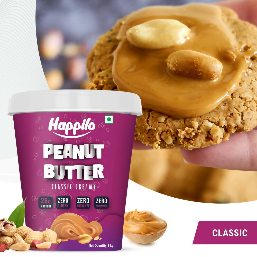 Happilo Classic Peanut Butter Creamy | Grocsy