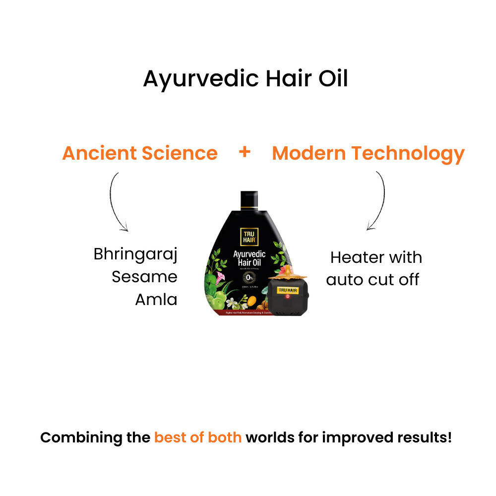 Tru Hair & Skin Hair Oil For Hair Fall Control & Dandruff | Grocsy