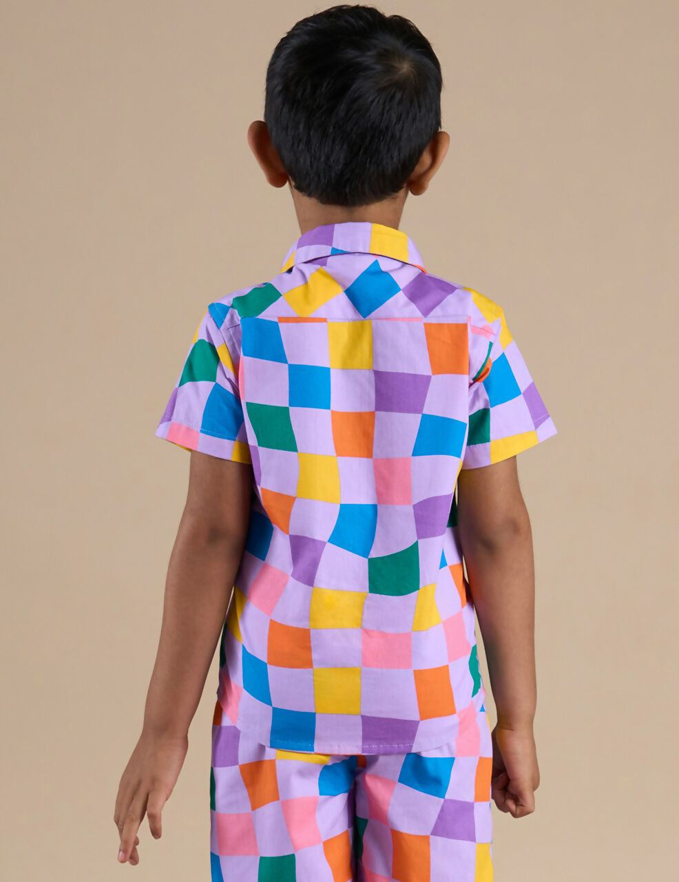 Snakes and Ladders Boys Multi Color Rotary Print Shirt from Siblings Collection | Grocsy