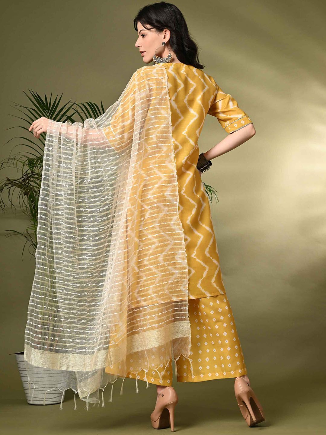 Sangria Embroidered Kurta Set With Dupatta | Grocsy