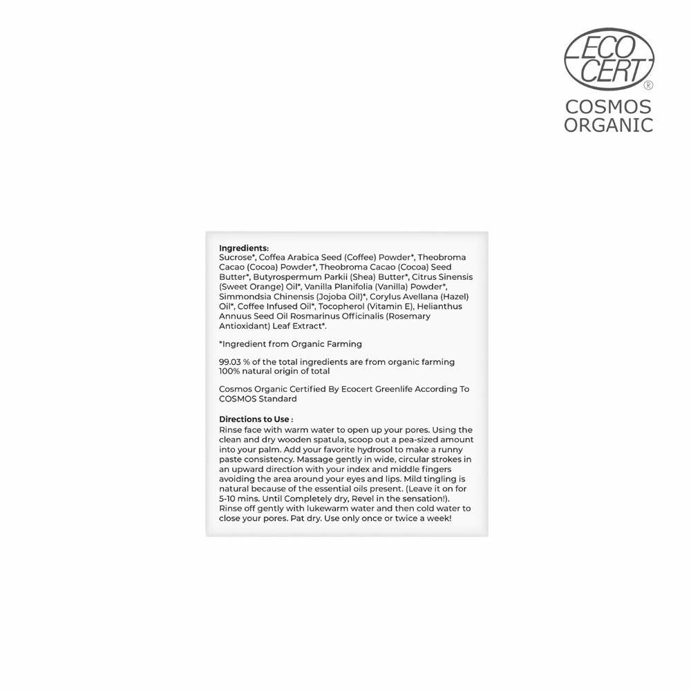 Juicy Chemistry Hazelnut, Coffee & Chocolate Face Scrub | Grocsy