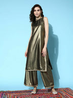 Ahalyaa Women's Traditional wear Kurta Set - Antique Gold | Grocsy