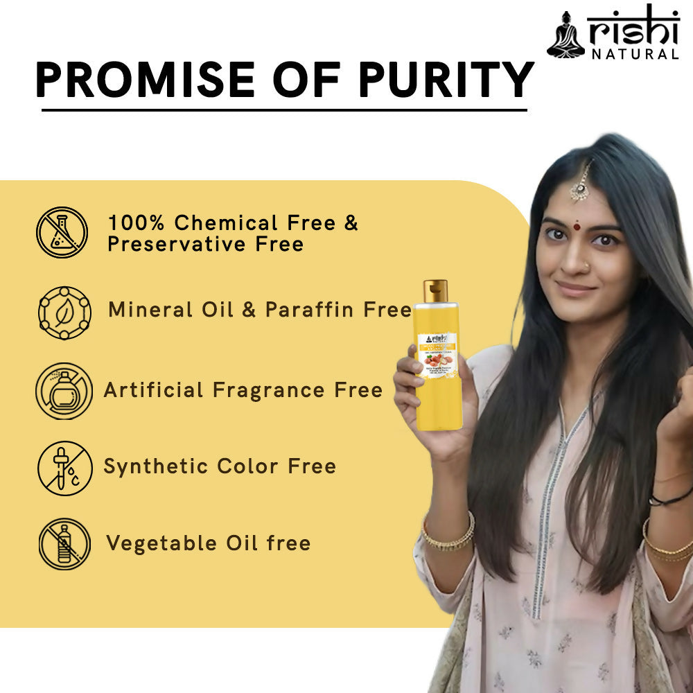 Rishi Natural Argan Oil Cold-Pressed 100% Pure Healty Skin And Hair | Grocsy