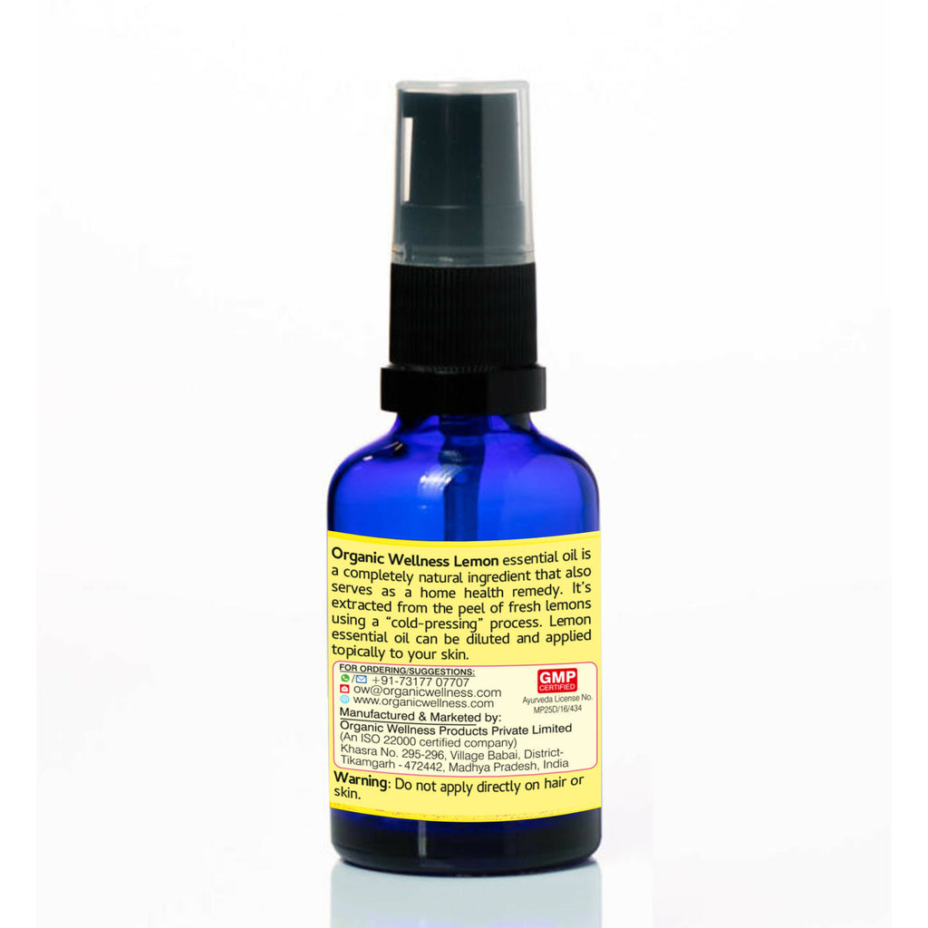 Organic Wellness Lemon Essential Oil | Grocsy