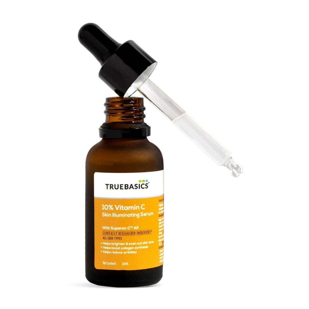 TrueBasics 10% Vitamin C Skin Illuminating Face Serum | Grocsy