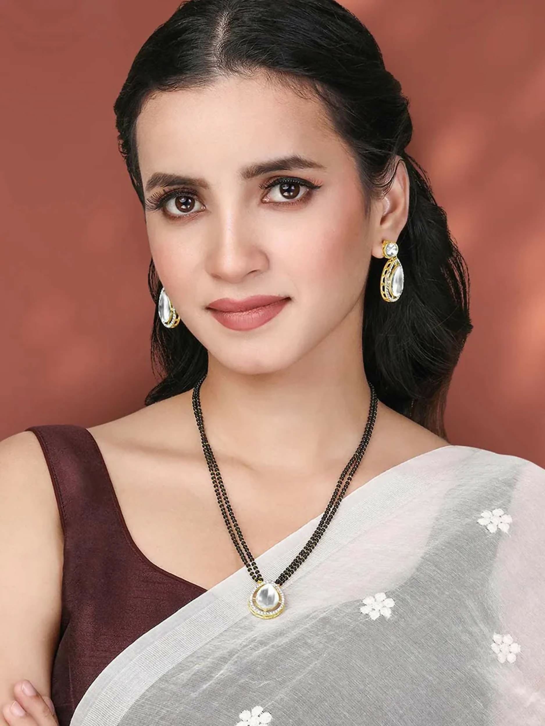 Joban Fashion Mangalsutra With Earrings For Women | Grocsy