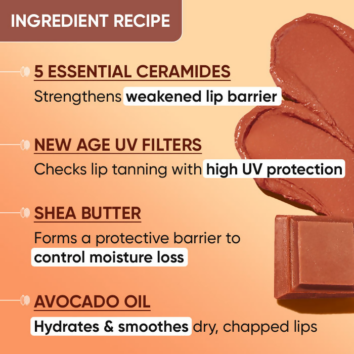 Dot & Key Barrier Repair Hydrating Lip Balm SPF 50 With Ceramides & Peptides Cocoa Nude | Grocsy