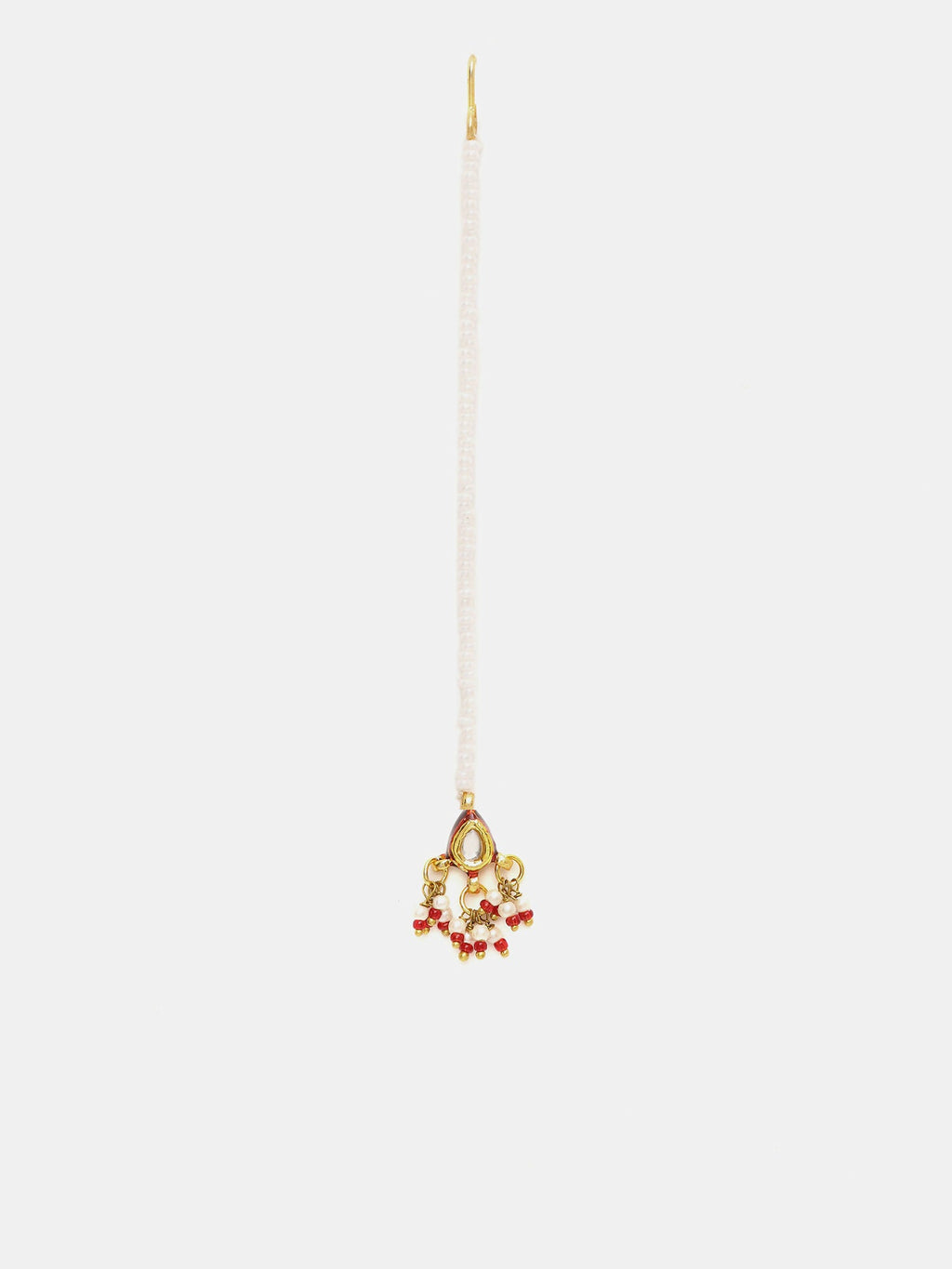 Ruby Raang Gold Kundan Maang Tikka | Grocsy