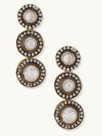 Nuyug 22K Gold-Plated Crystal Stone Studded Necklace Set | Grocsy