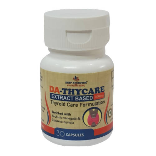 Deep Ayurveda DA-Thycare 500mg Veg Capsules | Grocsy