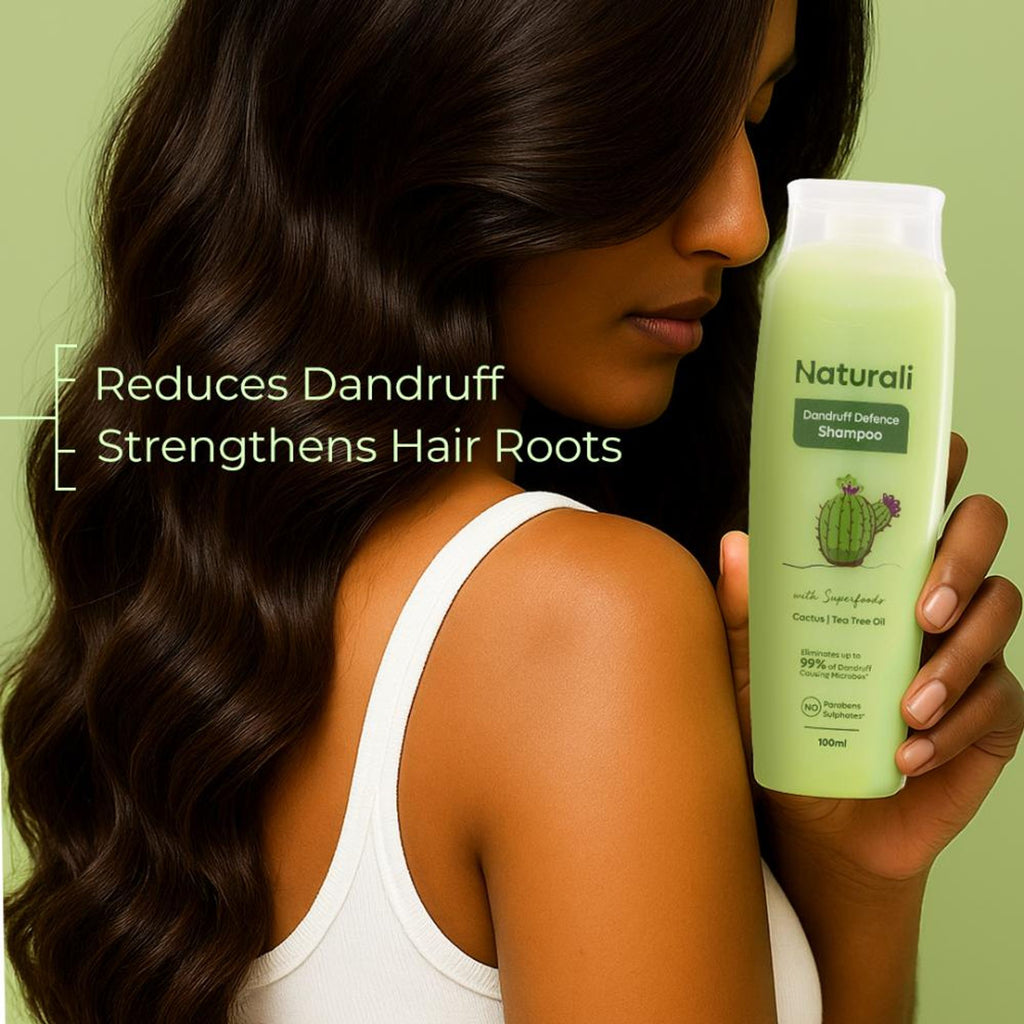 Naturali Dandruff Defence Shampoo With Cactus Extract, Tea Tree Oil & Climbazole | Grocsy