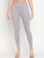 TAG 7 Women Set of 2 Blue & Grey Ankle Length Leggings | Grocsy