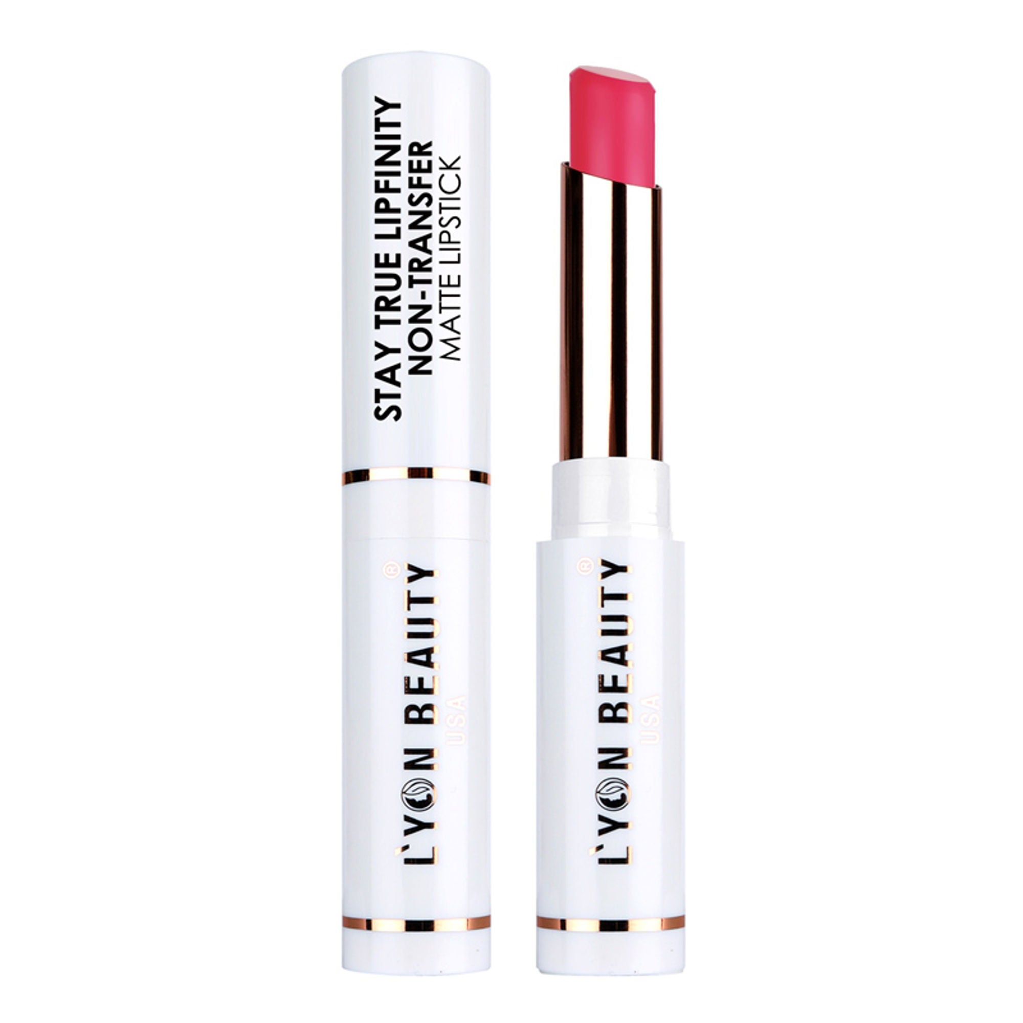 Lyon Beauty Stay True Lipfinity Non Transfer Matte Lipstick - Magenta 03 | Grocsy