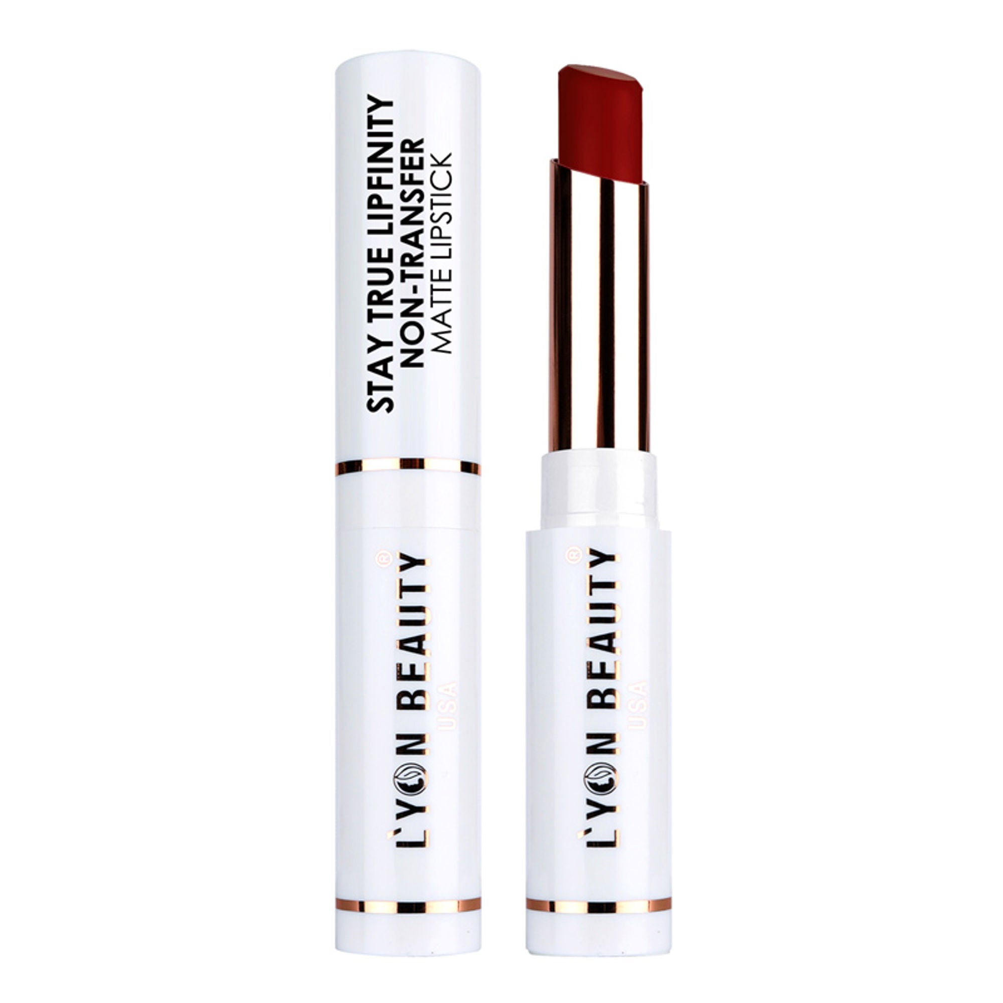 Lyon Beauty Stay True Lipfinity Non Transfer Matte Lipstick - Red Russian 09 | Grocsy