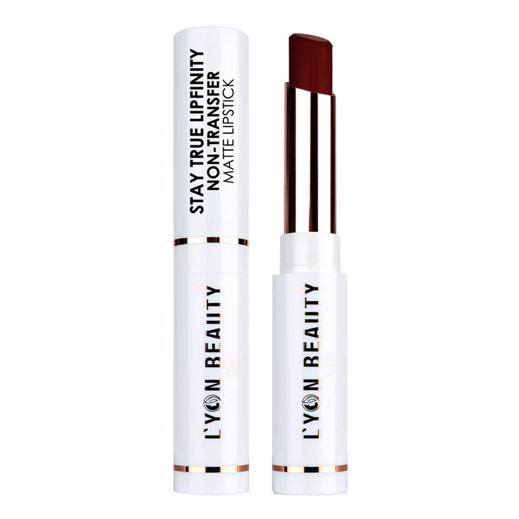 Lyon Beauty Stay True Lipfinity Non Transfer Matte Lipstick - Maroon 10 | Grocsy