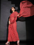 Tikhi Imli Ethnic Motifs Printed Ready To Wear Saree | Grocsy