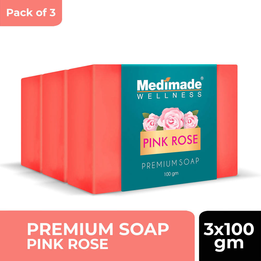 Medimade Wellness Pink Rose Premium Soap | Grocsy