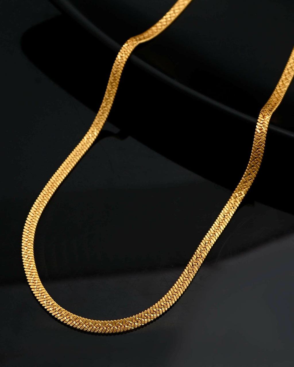 VOJ Men's Gold-Polished Self Designed Snake Chain | Grocsy