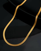 VOJ Men's Gold-Polished Self Designed Snake Chain | Grocsy