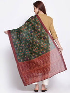Myshka Women's Latest Multi Cotton Silk Printed Casual Dupatta | Grocsy