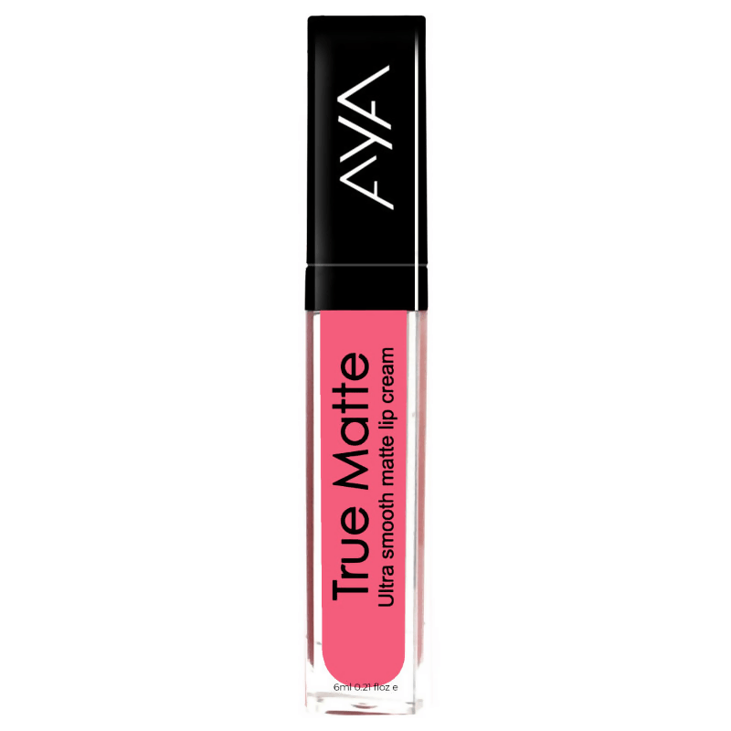 AYA True Matte Liquid Lipstick, Ultra Smooth Matte Lip Cream - 05 Pink | Grocsy