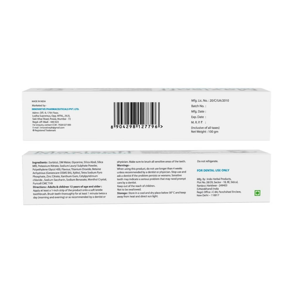 Maxisoft Sensitive Sensitivity Relief Toothpaste | Grocsy