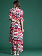 Indo Era Ethnic Motifs Printed Kurta with Palazzos | Grocsy