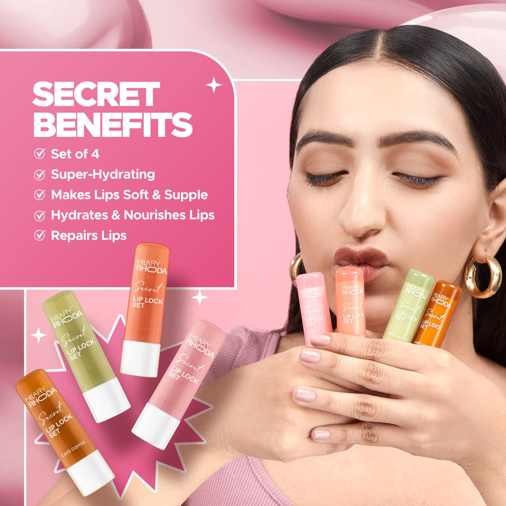 Hilary Rhoda Secret Lip Lock Set - Set Of 4 | Grocsy