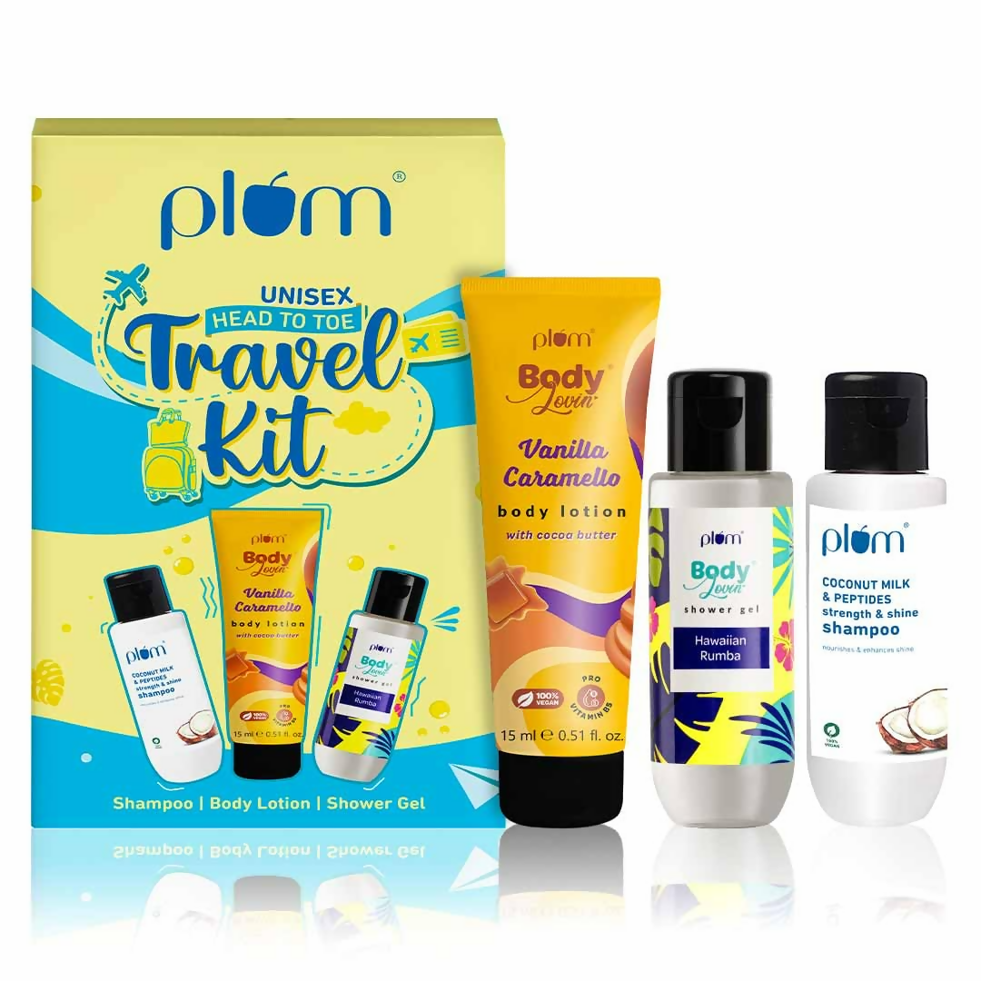 Plum Unisex Head To Toe Travel Kit | Grocsy