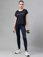 MKH Typography Printed Extended Sleeves Dri-FIT Relaxed Fit T-shirt | Grocsy