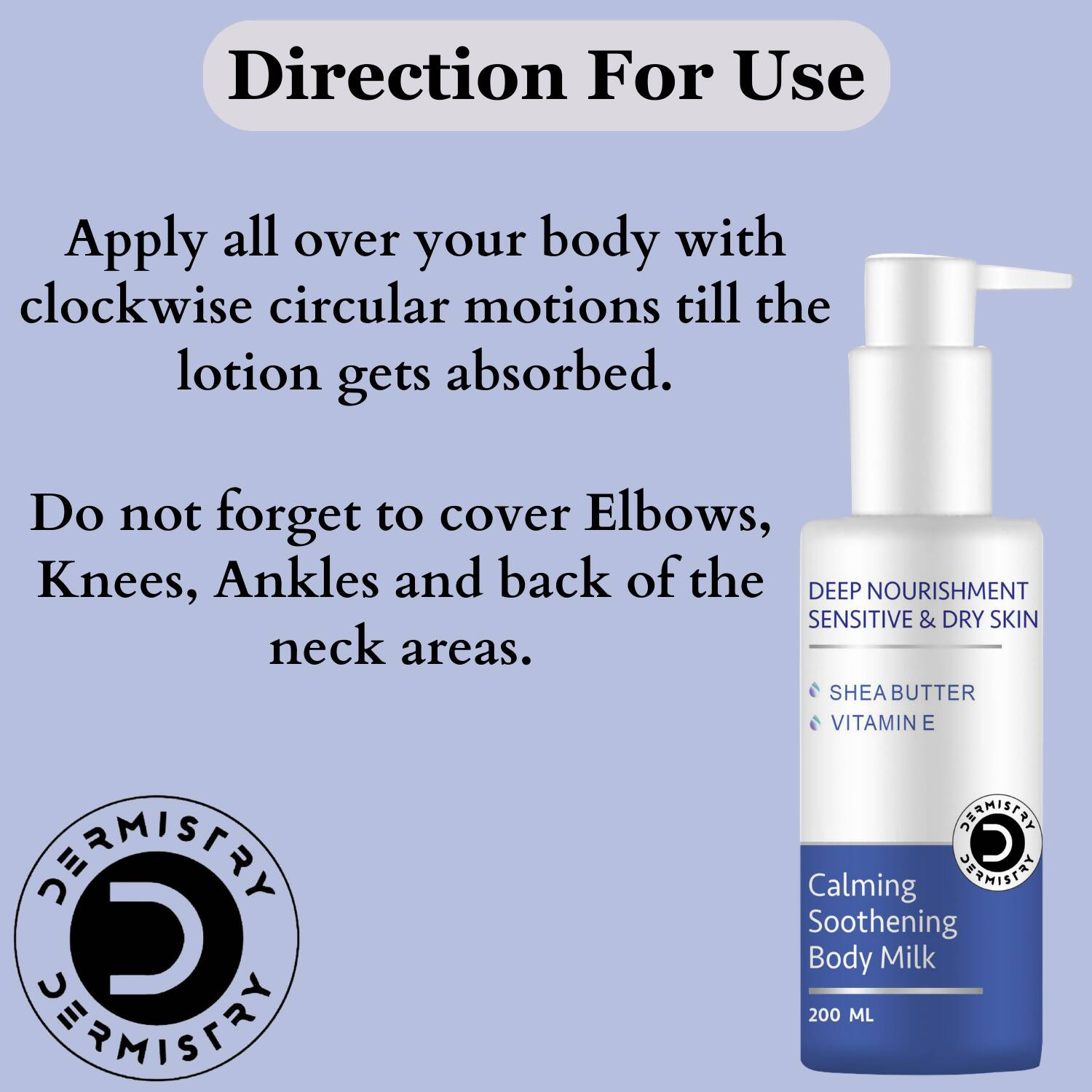 Dermistry Calming Body Wash & Calming Soothening Body Milk Lotion | Grocsy