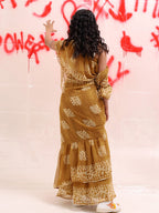 Tikhi Imli Batik Printed Georgette Saree | Grocsy