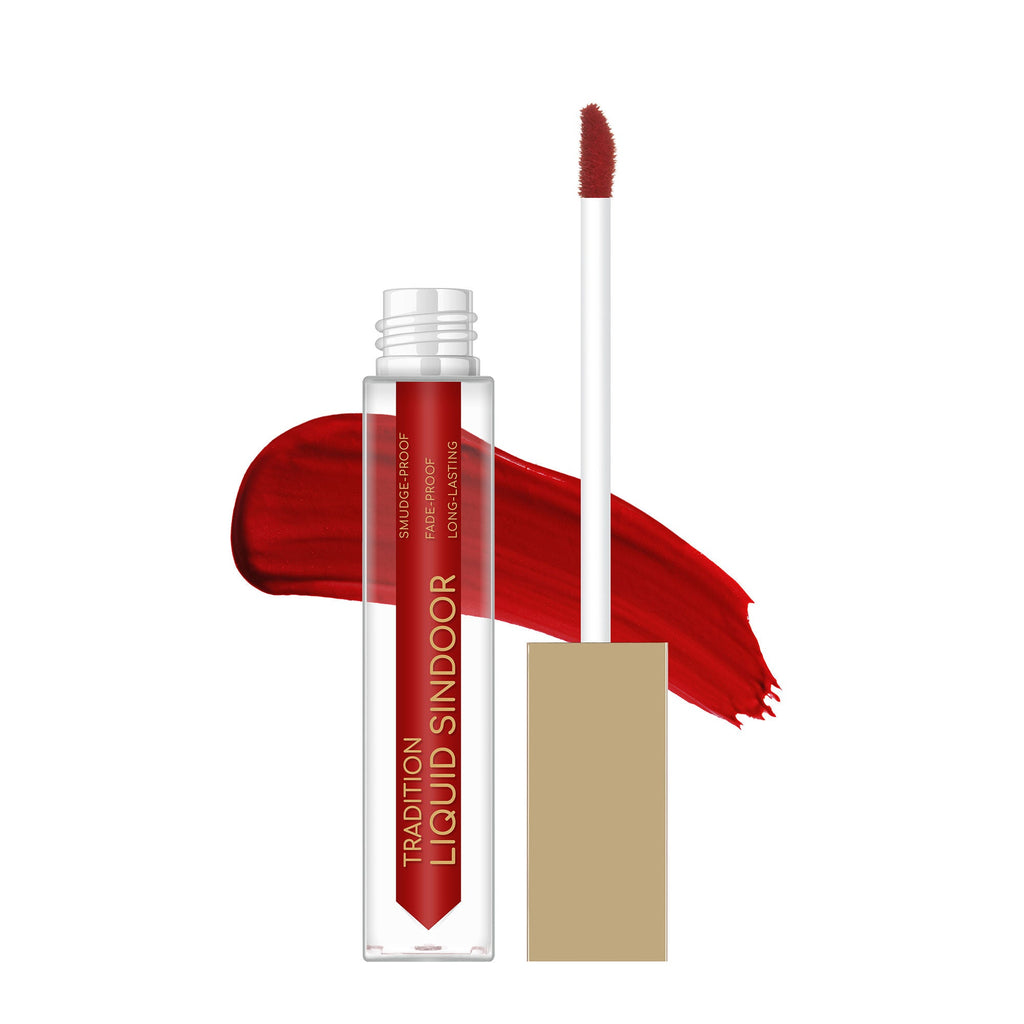 Swiss Beauty Tradition Liquid Sindoor - Hot Red Color - 01 | Grocsy
